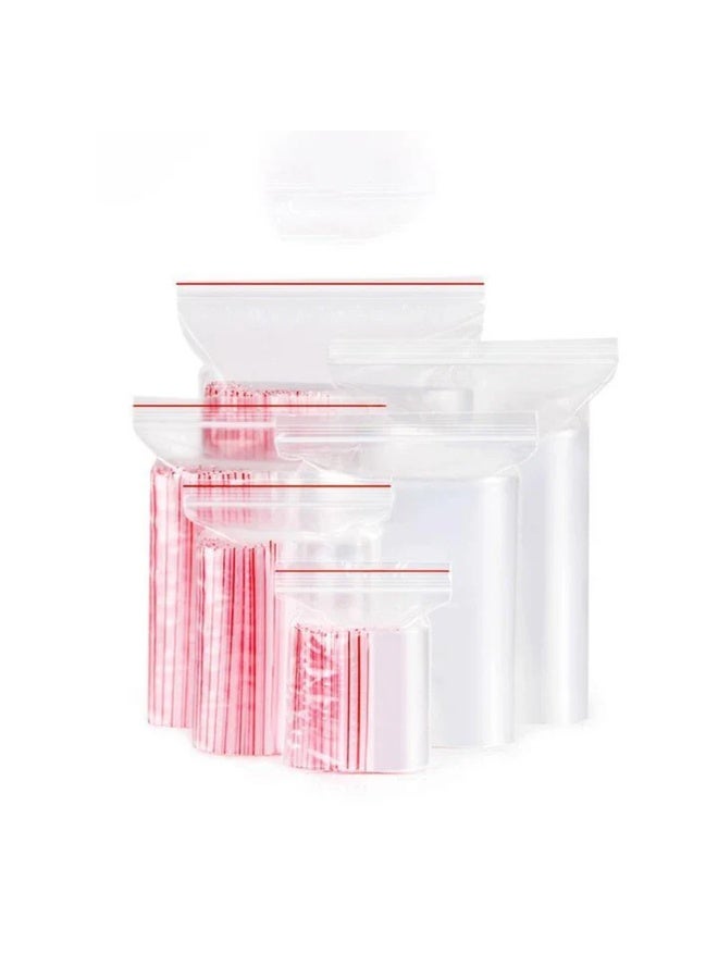 صناعات بلاستيكا ذ.م.م. 500 Pack Ziplock Bags, Storage Bags With Resealable Zipper, Clear Zipper Bags, Sealed Plastic Bags for Snacks, Food, Sandwich, Crafts, Travel, Medicine and More (9" x 12") - Image 1